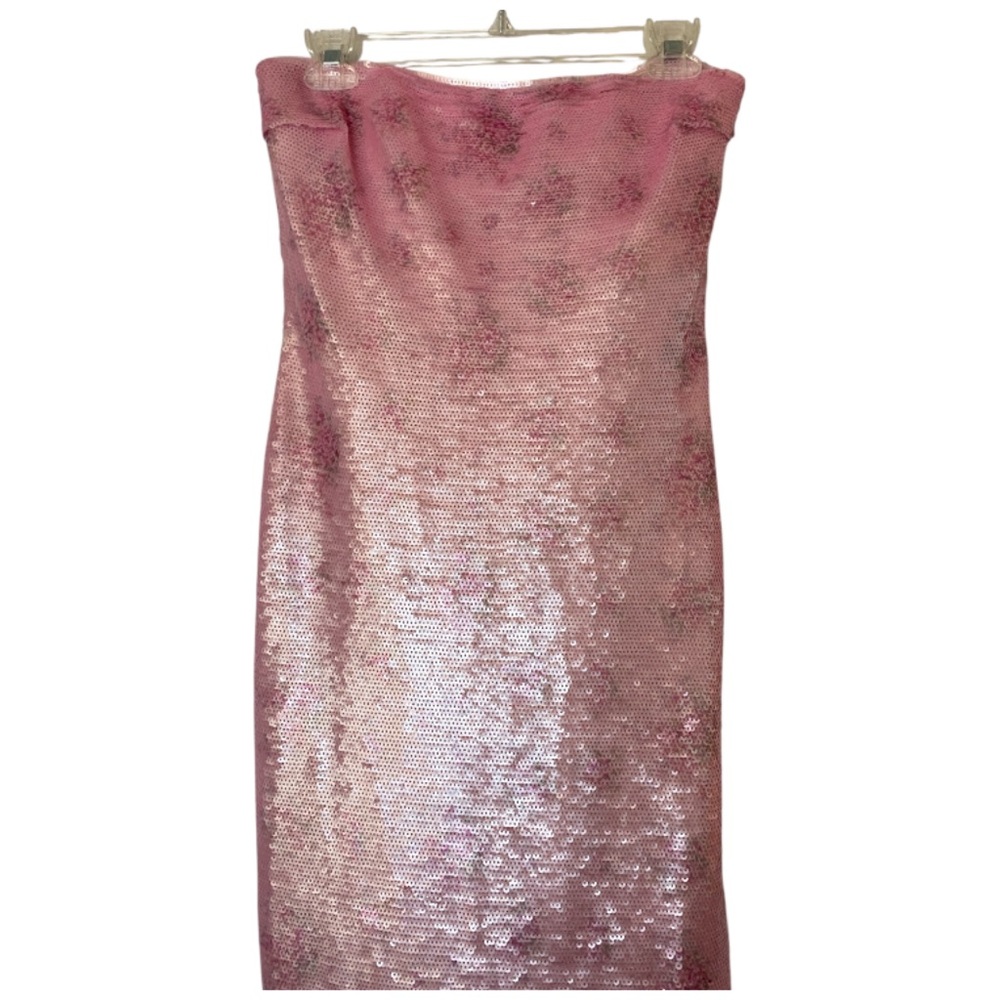 Loveshack Fancy Stacia Pink Floral Sequin Dress Size 4 Coquette Glam - Picture 5 of 11